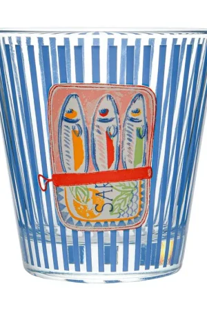 Verre bas décoré 'Sardines' 25cl Top Vente